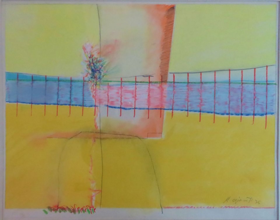 מופשט עם צהוב, 1975