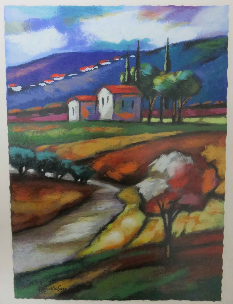בתים ועצים בנוף