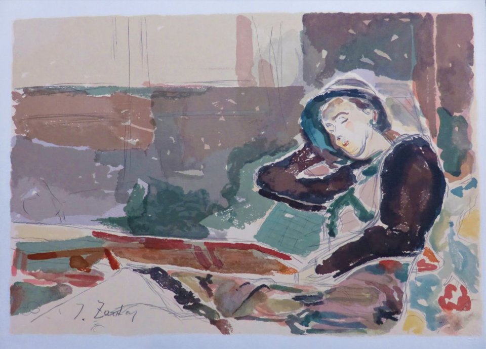 אישה יושבת, 1929