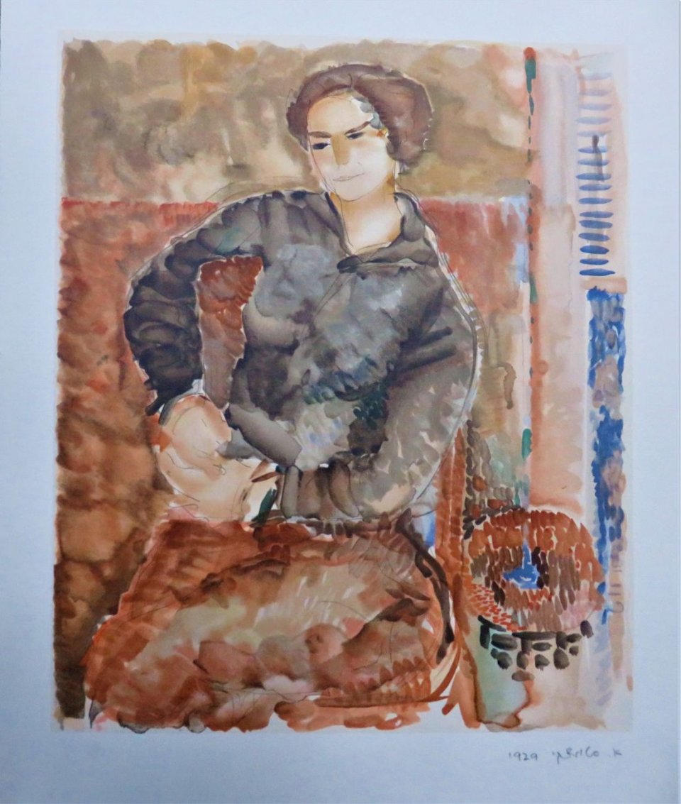 אישה יושבת, 1929