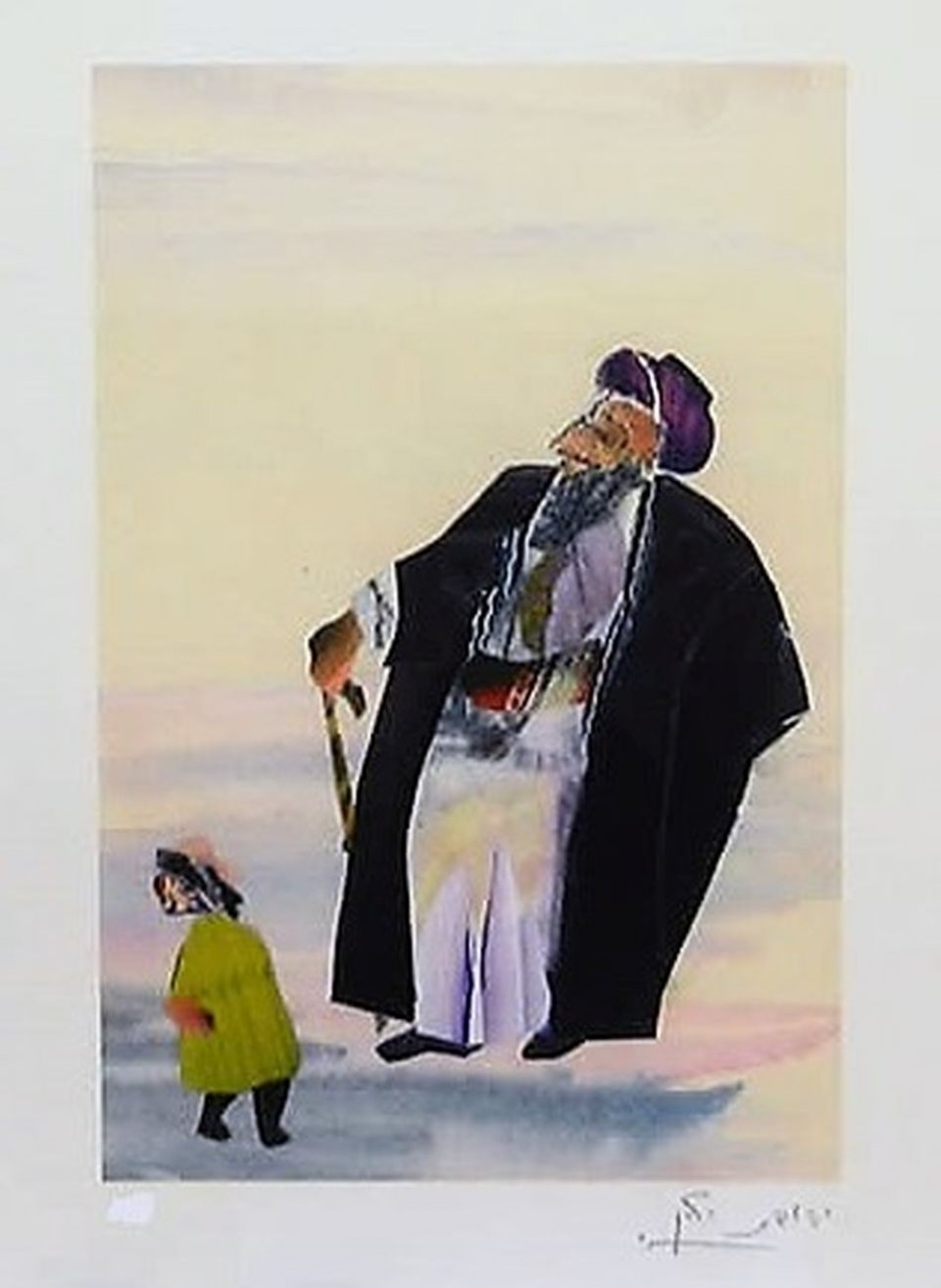 רב בגלימה ותלמיד