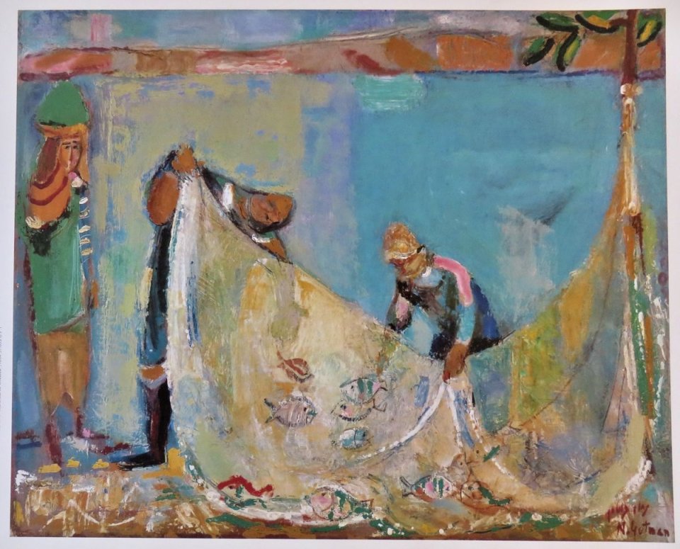 דייגים בכנרת, 1954