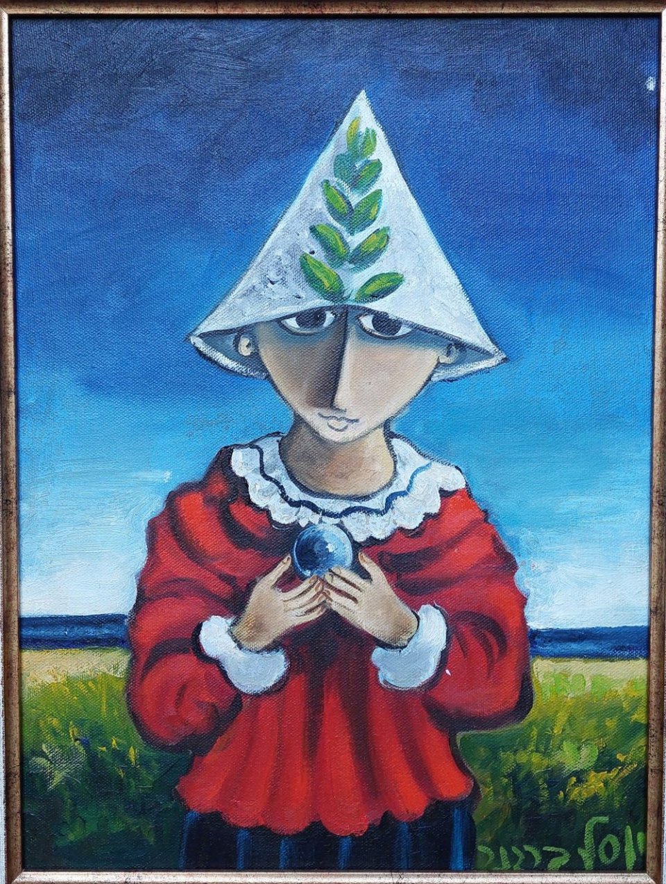 דמות עם כובע וכדור