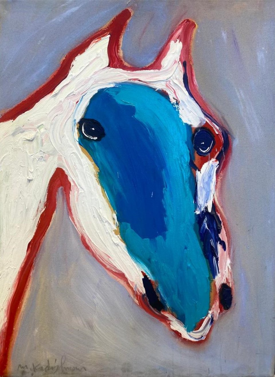 ראש סוס עם כתם כחול - מוקדמת ונדירה!