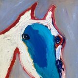 ראש סוס עם כתם כחול - מוקדמת ונדירה!