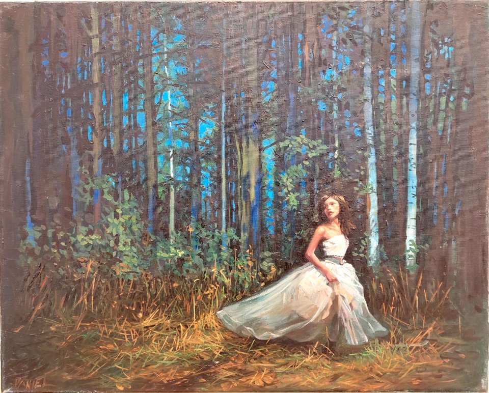 אישה ביער