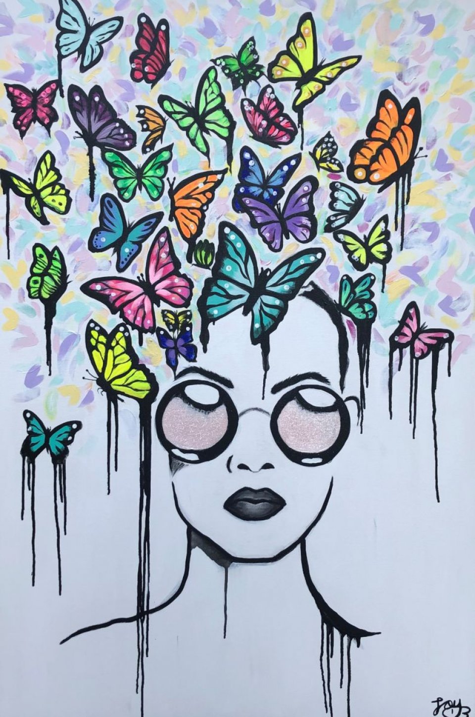 Butterflies in her Eyes